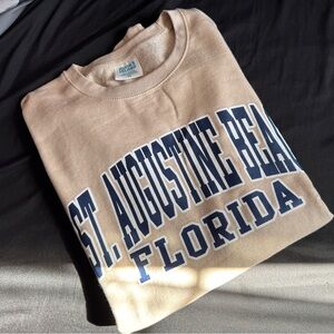 Beige St. Augustine Beach Sweatshirt